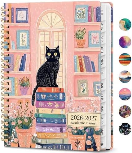 Planner 2026-2027, Weekly & Monthly Academic Calendar, Jul 2026 – Jun 2027