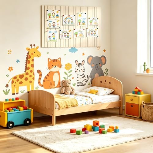 Large Felt Wall Tiles 48" x 36", Light Camel Cork Board Alternative