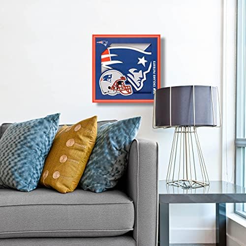 YouTheFan NFL New England Patriots 3D Logo Series Wall Art