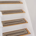 Homespice Prescott Jute Braided Stair Treads, Rect 8x28 Set of 13