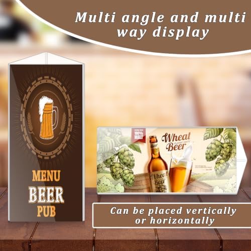 8 Pack Table Tent Sign Holder Acrylic, 4 x 9 Inch