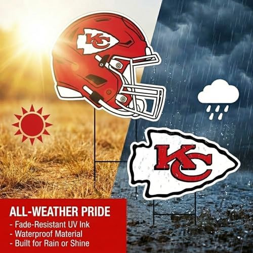 NFL Logo & Helmet 2 Pack Yard Sign Set