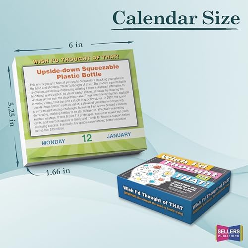 Wish I’d Thought of That 2026 Daily Desk Calendar: Boxed Page-a-Day Invention Trivia Calendar with Day-to-Day Life Hacks, Clever Ideas & Game-Changing Discoveries