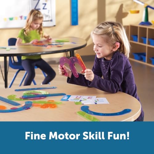 Learning Resources Letter Construction Activity Set - Alphabet Montessori Toys, Toddler Writing , ABC Phonics for Kids, Learn to Readd, Teacher Classroom Must Haves, Birthday Gifts for Students