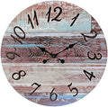 Stonebriar Vintage Farmhouse 23 Inch Round Battery Operated Hanging Wall Clock