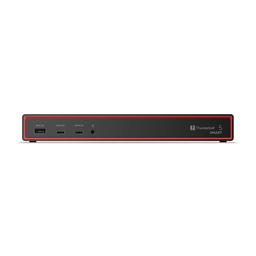 Lenovo ThinkPad Thunderbolt 5 Smart Dock 7500, 120Gbps Data Transfer, 180W Power Delivery, Multiple Display Support, 2.5Gbps Ethernet, Black