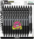Zebra Pen Z-Grip Retractable Ballpoint Pen, Black Ink, 1.0mm, 6-Pks 144 Ttl