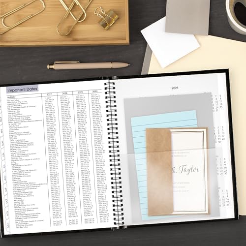 AT-A-GLANCE 2027 Appointment Book Planner, Weekly, 8" x 11", Quarter-Hourly, Hardcover, DayMinder, Black (G520H0027)