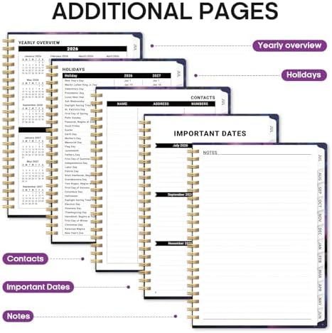 Planner 2026-2027, Monthly & Weekly Jul 2026-Jun 2027 Planner Calendar