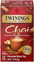 Twinings Chai Black Spiced Tea Bags, 20 CT Box (1 Pack)