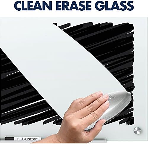 Quartet Glass Whiteboard, Magnetic Dry Erase White Board, 6 x 4 feet, Infinity, White Surface (G7248W) & Strong Magnets, Glass Whiteboard, Dry Erase Board, Large, Assorted Colors, 6 Pack (85392)
