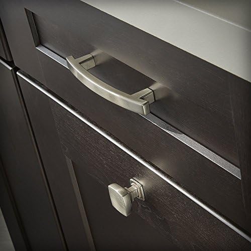 Franklin Brass (10-Pack) – Brushed Nickel Cabinet Handles, 4 Inch Hole Center, Pulls for Drawers, Kitchen Cabinet Door, Dressers | Pierce
