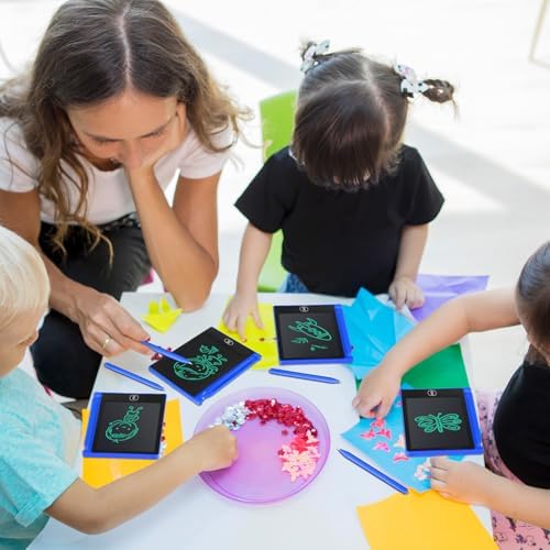Zhehao 32 Pcs LCD Writing Tablet for Kid Mini Doodle Board,Blue