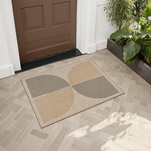 Lahome Rainbow 20"x32" Indoor Door Mat, Small Indoor Outdoor Entry Rug