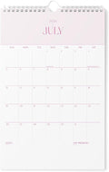 Karto Wall Calendar 2026-2027 11x17 in - Pink on Pink