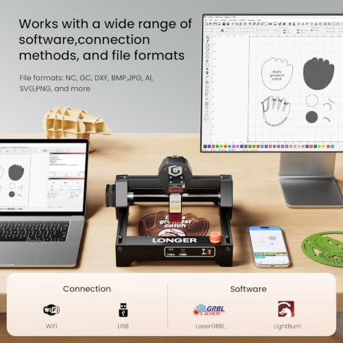 LONGER RAY5 Laser Engraver, 3500mW Compact Precision Engraving Machine