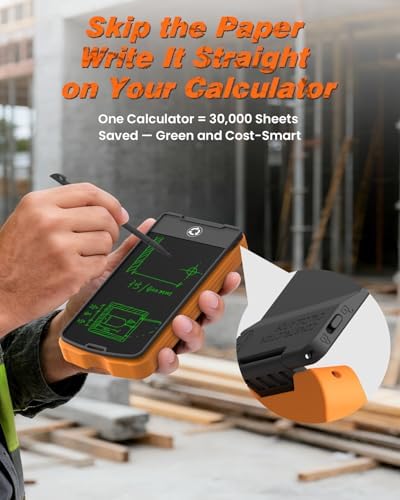 ROATEE Construction Calculator with Notepad for Contractor Home Project