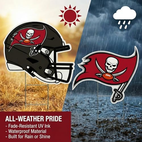 NFL Logo & Helmet 2 Pack Yard Sign Set