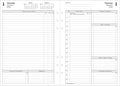 Filofax Calendar Diary Refill, A5 Size, One Day on Two Pages with Appointments, Time Management, White Paper, English, 2026 (CTM7031-26)