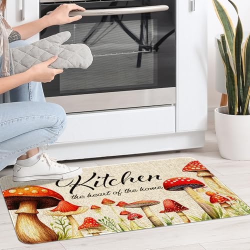 Kitchen Rugs and Mats,Washable Non-Slip Floor Mats Door Mat