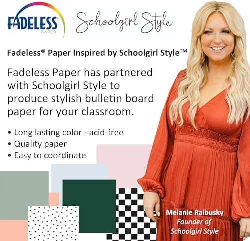 Fadeless Schoolgirl Style Bulletin Board Paper, Fade Resistant