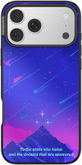 PopSockets iPhone 17 Pro Max Phone Case with MagSafe, Wireless Charging Compatible, Bookish - Mirror Starfall