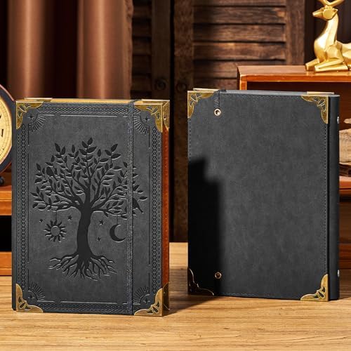 Ovesmusl PU Leather A5 Binder 6 Ring Refillable Journal Cover 6.8”x9.2”