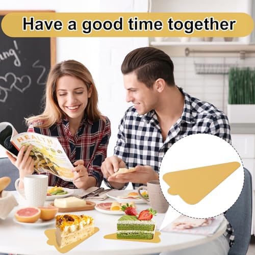 600 PCS 4.6 inch Mini Cake Boards, Premium Triangle Golden Mousse Cake Boards, Versatile Cupcake Bases & Dessert Displays, Perfect for Parties and Special Occasions
