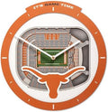 YouTheFan NCAA Texas Longhorns StadiumView 3D Wall Clock