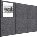 36" x 24" Felt Bulletin Board & Cork Board Alternative, Dark Gray