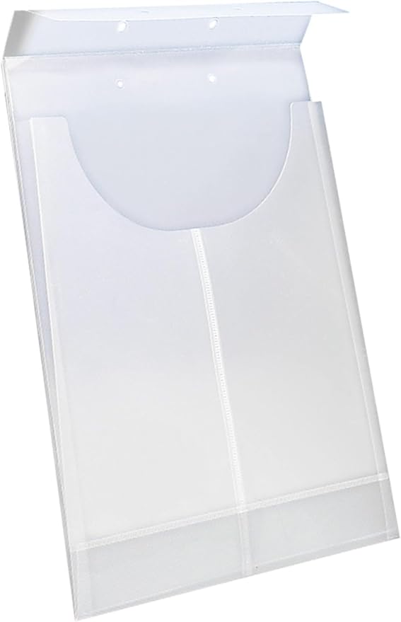 Smead Poly File Retention Jacket, 3/4" Expansion, Letter/Legal, Clear, 24 per Box (68191) (Pack of 10)