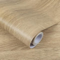 Abyssaly Wood Contact Paper, Brown Wood Peel and Stick Wallpaper for Cabinets, Self Adhesive Waterproof Wall Paper for Furniture Countertops Drawer Shelf Liner 15.7" X 118"