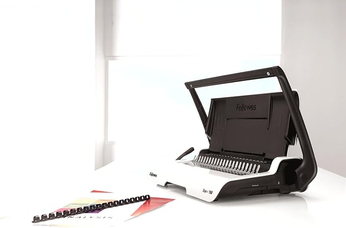 Fellowes Star+ Comb Binding Machine, Classroom Must-Haves Manual Binder, 15-Sheet Punch Capacity, Perfect for School Supplies & Classrooms (5006501)