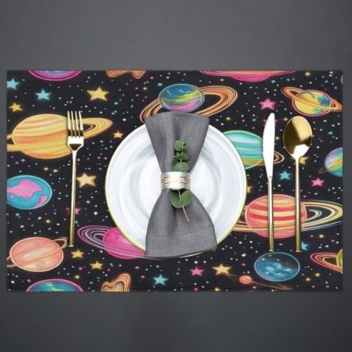 Placemats 12x18 Inch Washable Linen Place Mats Cloth Tables Mats