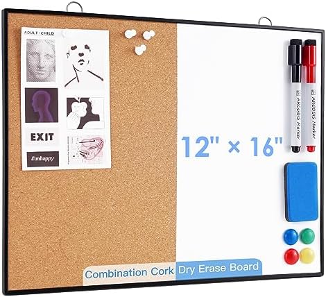 ARCOBIS Cork Board White Board Combo