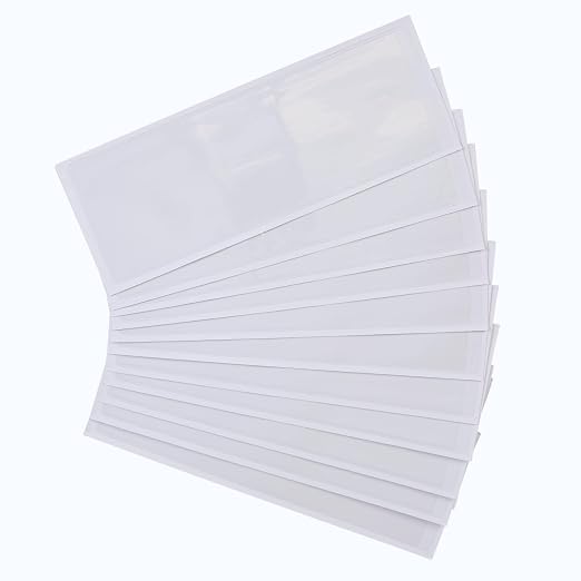 Really Good Stuff 12PK Desktop Helper 12” Self-Adhesive Vinyl Sleeves