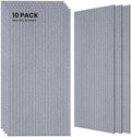 TO-TH Acoustic Wall Panels Large Noise Deadening Panel 10 Pack, Silver Gray