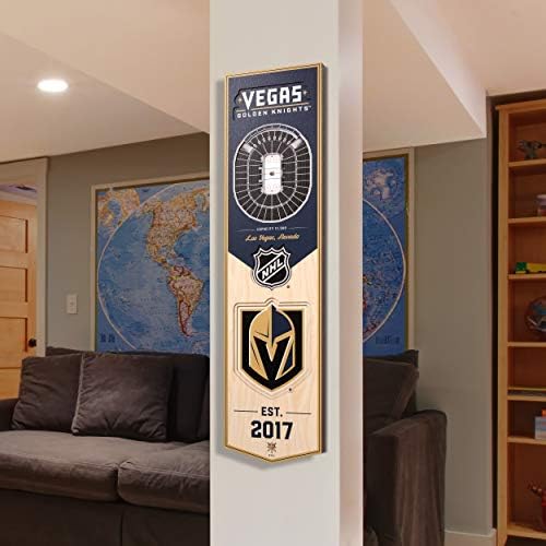 YouTheFan NHL Vegas Golden Knights 3D 8 x 32 Stadium Banner