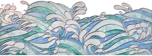 ADD.HERES Stained Glass Window Film, Window Film Decorative, 17.5 x 39.37in