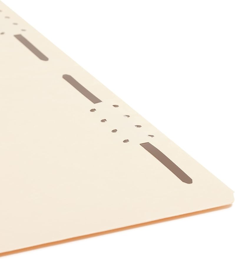 Smead Fastener File Folder, 2 Fasteners, Straight-Cut Tab, Legal Size, Manila, 50 per Box (19513)