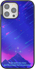 PopSockets iPhone 13 Pro Max Phone Case with MagSafe, Wireless Charging Compatible, Bookish - Mirror Starfall