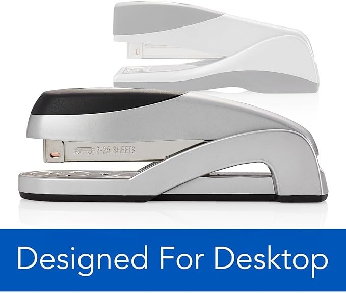 Swingline Stapler, Optima Full Size Desktop Stapler, 25 Sheet Capacity, Jam Free, Desk, Silver (87801)