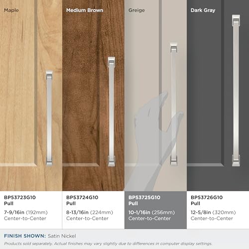 Amerock 10-1/16" Westerly Satin Nickel Drawer Pull