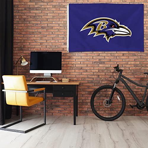 NFL Rico Industries Standard 3' x 5' Banner Flag Single Sided - Indoor or Outdoor - Home Décor