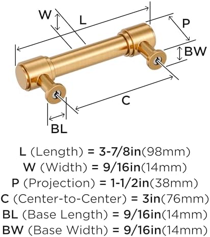 Amerock 3" Faircrest Champagne Bronze Drawer Pull