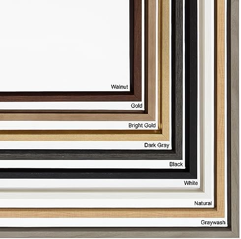 Kate and Laurel Sylvie Blank Framed Canvas Wall Art, 18x40 White, Modern Empty Canvas for Paint-Your-Own Art, Premium Framed