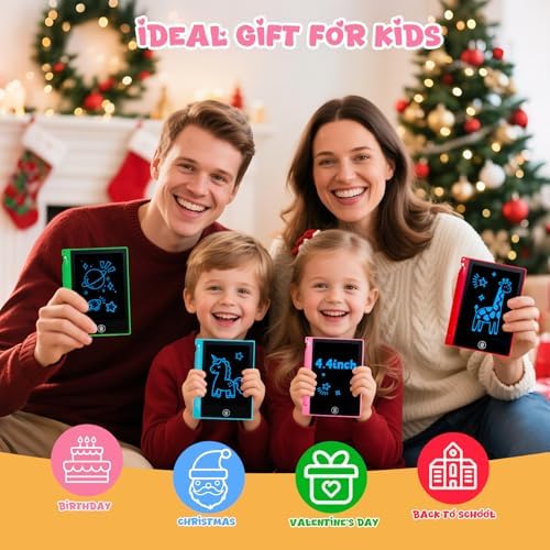32 Pack 4.4 Inch Mini LCD Writing Tablet for Kids, Erasable and Reusable Toddler Doodle Board, Ideal School or Party Favors Gift for Age 3 Years Old and Above