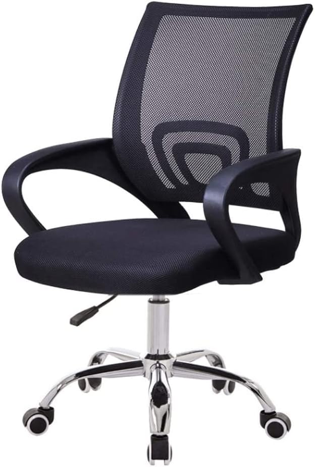 Office Chair Home Office Chair Student Backrest Swivel Chair Breathable and Comfortable Wide Load-Bearing 300kg Desk Chair (Colour: Black A) (Colour: Green B) (Black a)