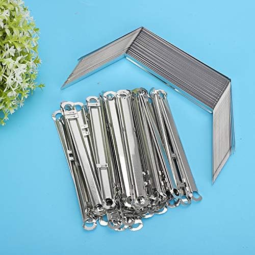 Aramox 50pcs Paper Fasteners, Metal Binding Clamps for A4 Paper, 350 Sheets Capacity, Perfect for Office and School Use