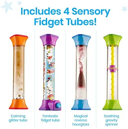 hand2mind Elkonin Boxes Magnetic Dry Erase Boards Set & Mindful Maze Boards & Sensory Fidget Tubes